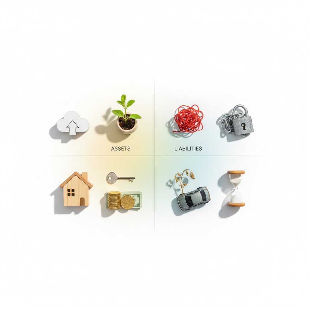 assets vs liabilities - photo 2 illustration